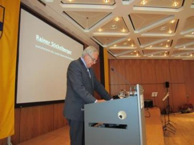 Justizminister Rainer Stickelberger bei seiner Rede